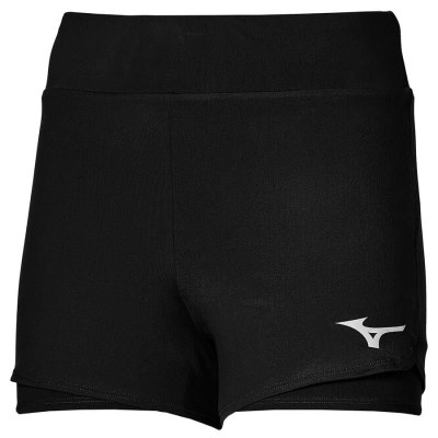 Pantalones Cortos Mizuno Flex Mujer - Negros - Chile M074XNRQYB